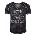 Reel Cool Bonus Dad Fishing - Fathers Day Fisherman Fishing Men's Short Sleeve V-neck 3D Print Retro Tshirt Black
