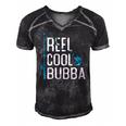 Reel Cool Bubba Fishing Fathers Day Gift Fisherman Bubba Men's Short Sleeve V-neck 3D Print Retro Tshirt Black