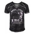 Reel Cool Dad Fishing Fathers Day Gift Men's Short Sleeve V-neck 3D Print Retro Tshirt Black