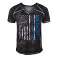 Reel Cool Poppy Fathers Day American Flag Fishing Men's Short Sleeve V-neck 3D Print Retro Tshirt Black