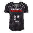 Retirement To Do List Fish I Worked My Whole Life To Fish Men's Short Sleeve V-neck 3D Print Retro Tshirt Black