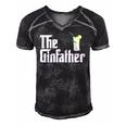 The Gin Father Funny Gin And Tonic Gifts Classic Men's Short Sleeve V-neck 3D Print Retro Tshirt Black