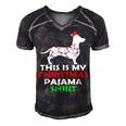 This Is My Christmas Pajama 875 Shirt Men's Short Sleeve V-neck 3D Print Retro Tshirt Black