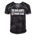 To Do List Your Dad Funny Sarcastic To Do List Men's Short Sleeve V-neck 3D Print Retro Tshirt Black
