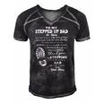 To My Stepped Up Dad His Name Men's Short Sleeve V-neck 3D Print Retro Tshirt Black