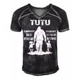 Tutu Grandpa Gift Tutu Best Friend Best Partner In Crime Men's Short Sleeve V-neck 3D Print Retro Tshirt Black