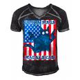 Ultra Maga Madafakas Cat American Flag Men's Short Sleeve V-neck 3D Print Retro Tshirt Black