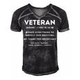 Veteran Definition Funny Proud Veteran Military Meaning T-Shirt Men's Short Sleeve V-neck 3D Print Retro Tshirt Black