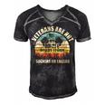 Veteran Veterans Day Are Not Suckers Or Losersmy Dd214 Dessert Storm 137 Navy Soldier Army Military Men's Short Sleeve V-neck 3D Print Retro Tshirt Black