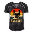 Vintage Best Frenchie Dad Ever Fathers Day 90 Shirt Men's Short Sleeve V-neck 3D Print Retro Tshirt Black