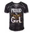 Vintage Proud New Dad Its A Girl Father Daughter Baby Girl Men's Short Sleeve V-neck 3D Print Retro Tshirt Black