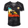 Vintage Retro Rock Climber 178 Shirt Men's Short Sleeve V-neck 3D Print Retro Tshirt Black