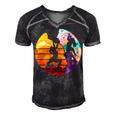 Vintage Retro Rock Climber 179 Shirt Men's Short Sleeve V-neck 3D Print Retro Tshirt Black