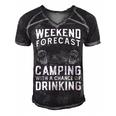 Weekend Forecast Camping With A Chance 22 Shirt Men's Short Sleeve V-neck 3D Print Retro Tshirt Black