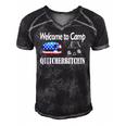 Welcome To Camp Quitcherbitchin 4Th Of July Funny Camping Men's Short Sleeve V-neck 3D Print Retro Tshirt Black