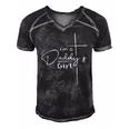 Womens Im A Daddys Girl - Christian Gifts - Funny Faith Based V-Neck Men's Short Sleeve V-neck 3D Print Retro Tshirt Black