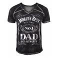World´S Best No 1 Dad – Daddy – Father - Gift Men's Short Sleeve V-neck 3D Print Retro Tshirt Black