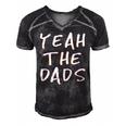 Yeah The Dads Funny Dad Fathers Day Back Print Men's Short Sleeve V-neck 3D Print Retro Tshirt Black