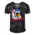 You Free Tonight Bald Eagle American Flag Happy 4Th Of July V2 Men's Short Sleeve V-neck 3D Print Retro Tshirt Black