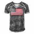 4Th Of July American Flag Vintage Usa Men Women Patriotic Men's Short Sleeve V-neck 3D Print Retro Tshirt Grey