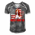 Basset Hound Dad American Flag 4Th Of July Dog Lovers Men's Short Sleeve V-neck 3D Print Retro Tshirt Grey