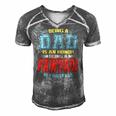 Being A Dad Is An Honor Being A Pawpaw Is Priceless Vintage Men's Short Sleeve V-neck 3D Print Retro Tshirt Grey