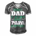 Being A Dadis An Honor Being A Papa Papa T-Shirt Fathers Day Gift Men's Short Sleeve V-neck 3D Print Retro Tshirt Grey