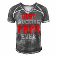 Best Buking Papa Ever Papa T-Shirt Fathers Day Gift Men's Short Sleeve V-neck 3D Print Retro Tshirt Grey