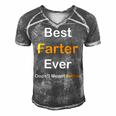 Best Farter Ever Oops I Meant Father Fathers Day Men's Short Sleeve V-neck 3D Print Retro Tshirt Grey