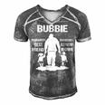 Bubbie Grandpa Gift Bubbie Best Friend Best Partner In Crime Men's Short Sleeve V-neck 3D Print Retro Tshirt Grey
