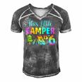 Camper Kids Birthday 6 Years Old Camping 6Th B-Day Funny Men's Short Sleeve V-neck 3D Print Retro Tshirt Grey