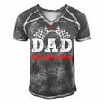 Dad Birthday Crew Race Car Racing Car Driver Daddy Papa Men's Short Sleeve V-neck 3D Print Retro Tshirt Grey