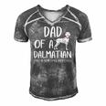 Dad Of A Dalmatian That Is Sometimes An Asshole Funny Gift Men's Short Sleeve V-neck 3D Print Retro Tshirt Grey