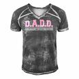 Daughter Dads Against Daughters Dating - Dad Men's Short Sleeve V-neck 3D Print Retro Tshirt Grey