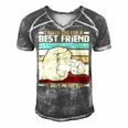 Father Grandpa Father And Son Best Friend For Life Fathers Day 56 Family Dad Men's Short Sleeve V-neck 3D Print Retro Tshirt Grey