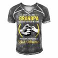 Father Grandpa For Men Funny Fathers Day They Call Me Grandpa 5 Family Dad Men's Short Sleeve V-neck 3D Print Retro Tshirt Grey
