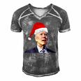 Funny Anti Joe Biden Happy 4Th Of July Merry Christmas Men's Short Sleeve V-neck 3D Print Retro Tshirt Grey
