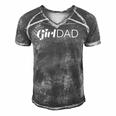 Girl Dad Outnumbered Tee Fathers Day Gift From Wife Daughter Men's Short Sleeve V-neck 3D Print Retro Tshirt Grey