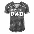 Gymnast Cheer Dad - Gymnastics Dad Men's Short Sleeve V-neck 3D Print Retro Tshirt Grey