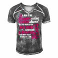I Am The Daughter Of A King Fathers Day For Women Men's Short Sleeve V-neck 3D Print Retro Tshirt Grey