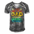 I Have Two Titles Dad And Grandpa Funny Fathers Day Cute Men's Short Sleeve V-neck 3D Print Retro Tshirt Grey