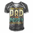 I Have Two Titles Dad And Pappy Retro Vintage Men's Short Sleeve V-neck 3D Print Retro Tshirt Grey