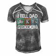 I Tell Dad Jokes Periodically Funny Vintage Fathers Day Men's Short Sleeve V-neck 3D Print Retro Tshirt Grey