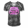 Kids Always A Daddys Girl Girls Daughter Men's Short Sleeve V-neck 3D Print Retro Tshirt Grey