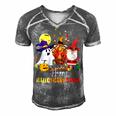 Lover Halloween Merry Christmas Happy 14 Shirt Men's Short Sleeve V-neck 3D Print Retro Tshirt Grey