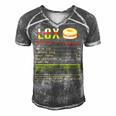 Lox Nutrition Facts Funny Christmas 12 Shirt Men's Short Sleeve V-neck 3D Print Retro Tshirt Grey