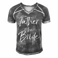 Matching Bridal Party For Family Father Of The Bride Men's Short Sleeve V-neck 3D Print Retro Tshirt Grey