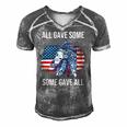 Memorial Day Military Vintage Us Patriotic American Skull Men's Short Sleeve V-neck 3D Print Retro Tshirt Grey