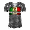 Mens Best Mexican Dad Ever Mexican Flag Pride Fathers Day Gift V2 Men's Short Sleeve V-neck 3D Print Retro Tshirt Grey