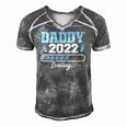 Mens Daddy 2022 Pregnancy Reveal First Time Dad Men's Short Sleeve V-neck 3D Print Retro Tshirt Grey